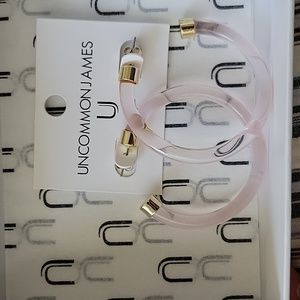 Uncommon James clear pink Hoop Earrings